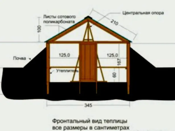 Чертёж теплицы