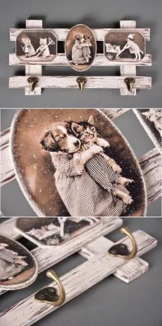 Вешалка для ключей в стиле French Vintage. Мастер-класс по декупажу Decoupage Tutorial, Wood Decor, Rustic Decor, Handmade Gifts For Friends, Art Deco Furniture, Furniture Design, Unfinished Wood