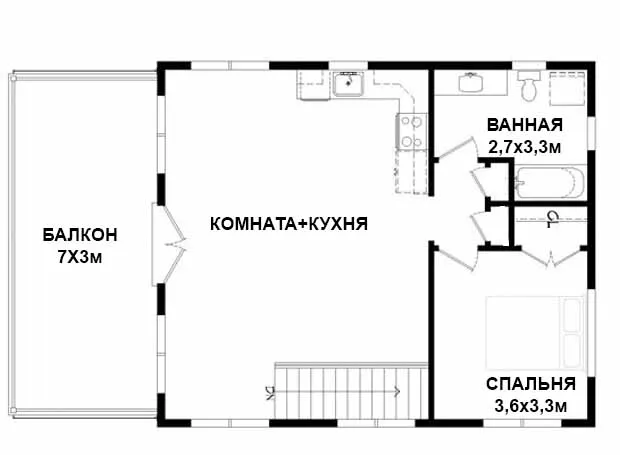 проект двухэтажного гаража