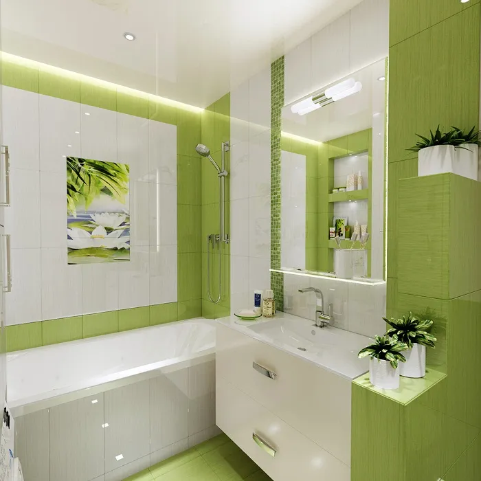 Зеленый цвет освежит комнату. / Фото: Designstil.info