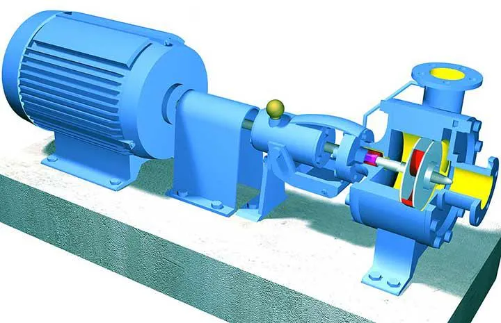 Схема, принцип работы центробежного насоса