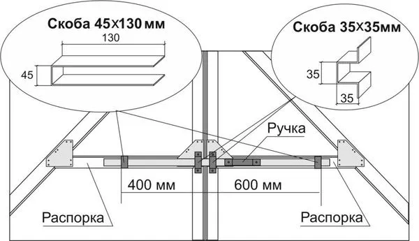 Засов для распашных ворот