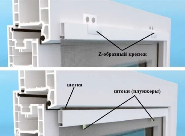 Разные способы установки москитной стеки