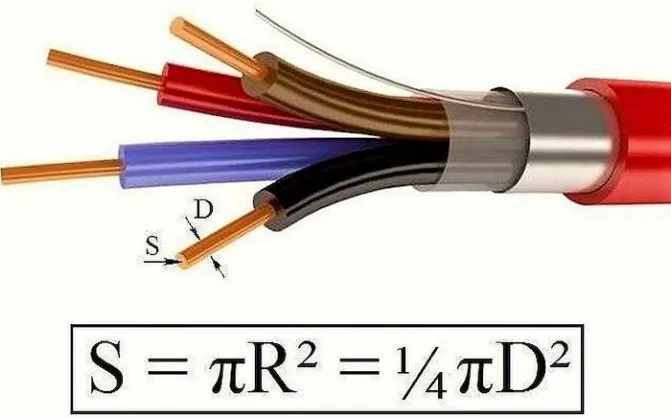 Как определить сечение провода по диаметру: формулы и готовые таблицы