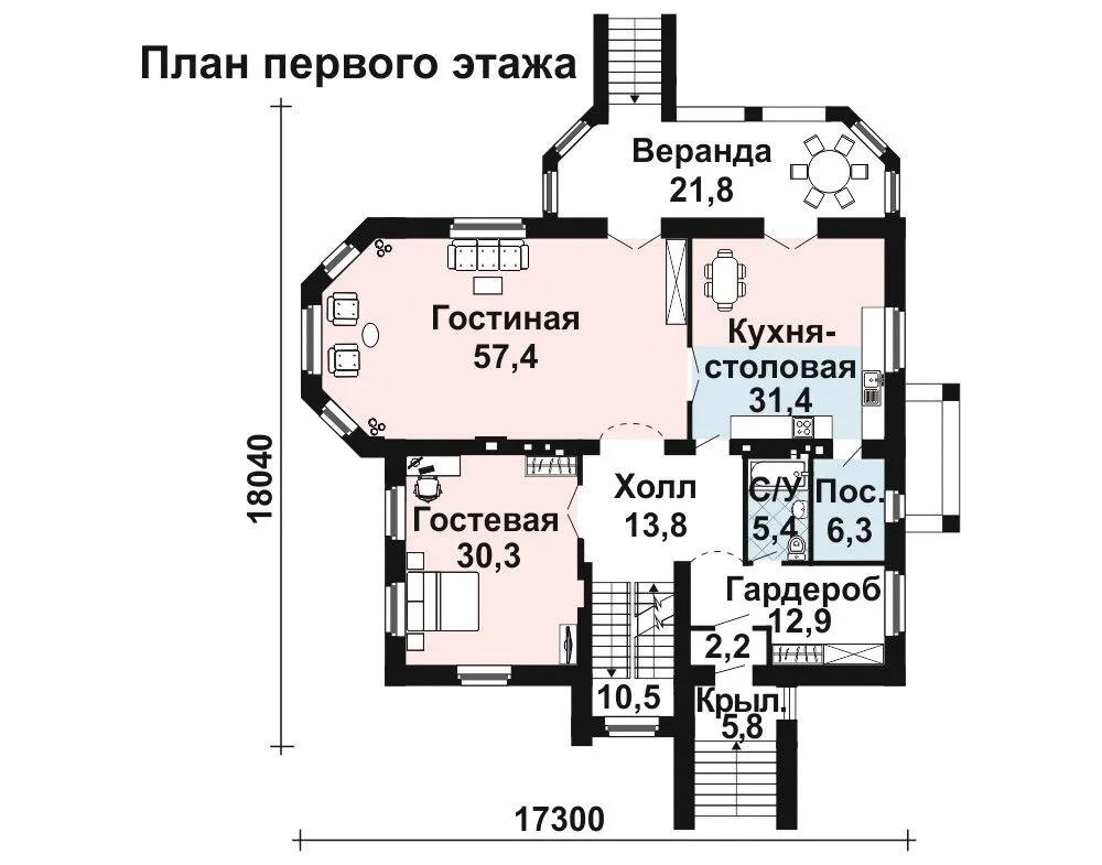 Проект четырехэтажного дома AS-154 из ...