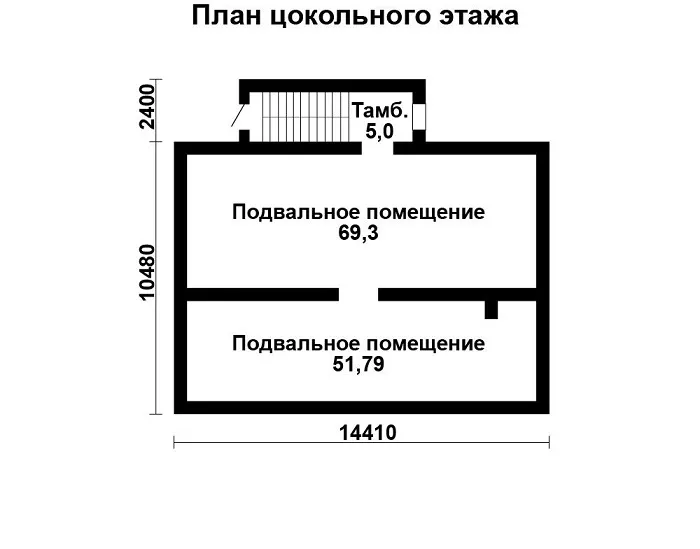 планировка подвала