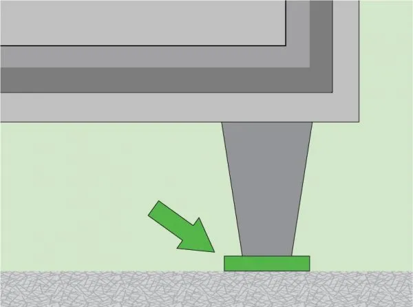 Под узкие ножки мебели лучше подложить специальные подкладки. Они значительно уменьшат нагрузку и снизят уровень механического воздействия на линолеум