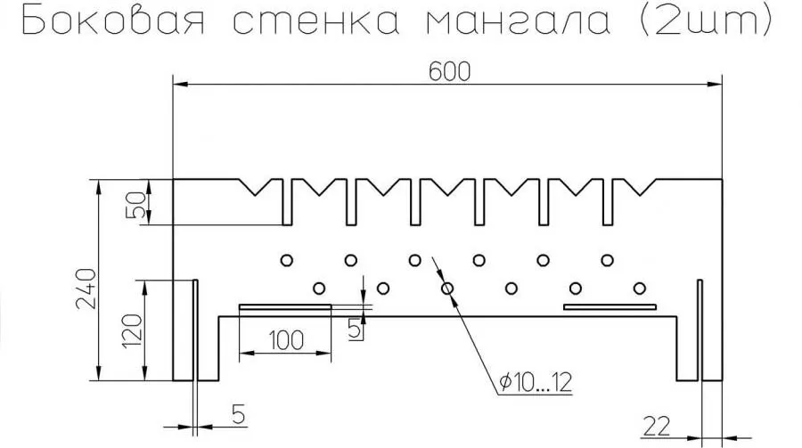 Рисунок боковой стенки