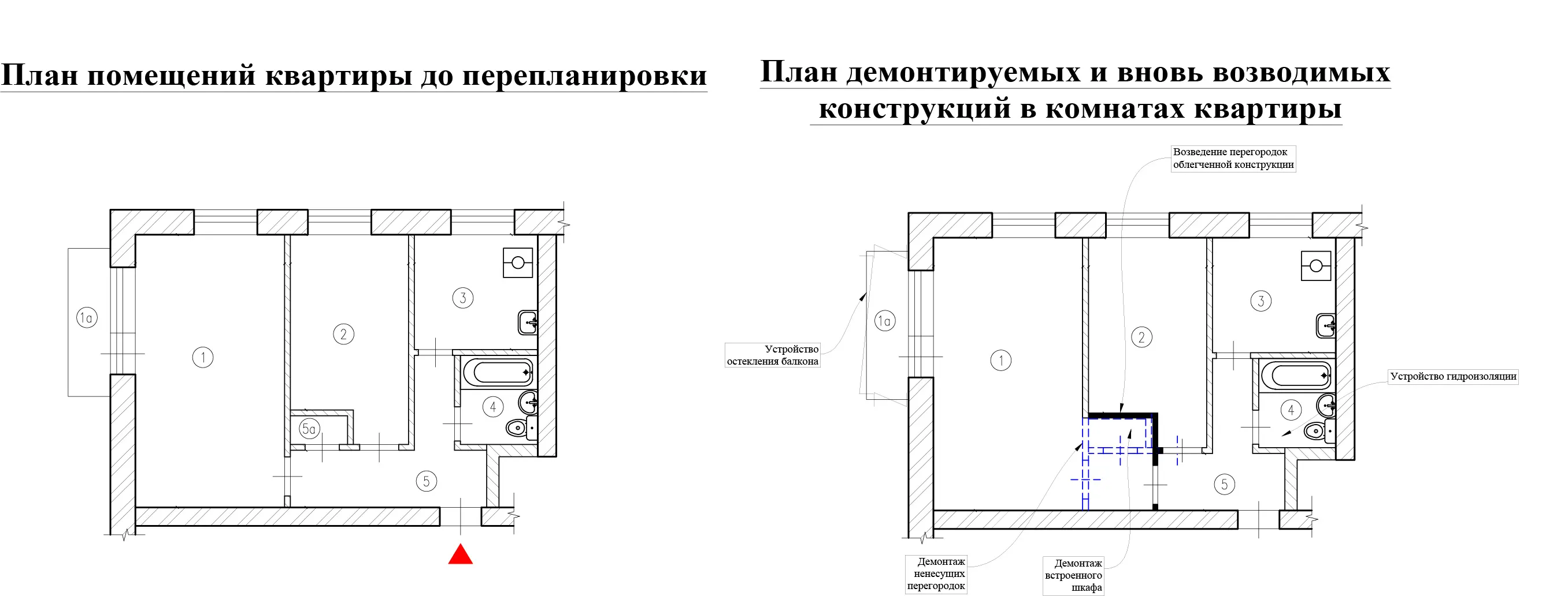 В этом проекте в одной из жилых комнат выделили место под гардеробную