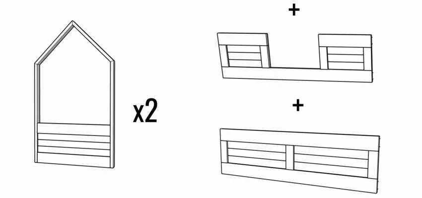 кровать детский домик из дерева своими руками с чертежами