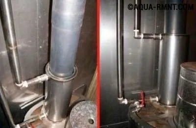 Оснащение печи-буржуйки водяным контуром