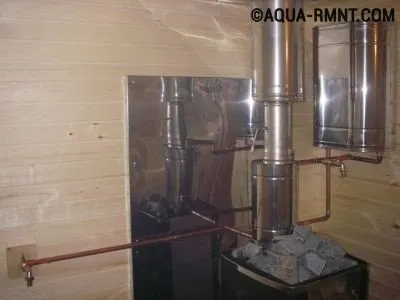 Оснащение печи-буржуйки водяным контуром
