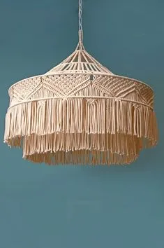 подвесной абажур, абажур над столом, абажур для гостиной, абажур макраме Lampshades, House Design, Lighting, Home Decor, Lamp Shades, Decoration Home, Room Decor, Lights, Architecture Design