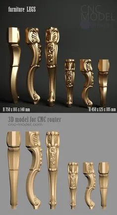 A1202 Furniture LEGS cnc-model.com 3D model for cnc router 3D furniture Classic Furniture, Unique Furniture, French Furniture, Furniture Ideas, Furniture Movers, Cnc Wood Carving, Wood Carving Designs