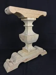 Custom dining table pedestals made in kiln dried pine. Total height of pedestal is 29. Price is for the pair (2 pedestals). *****CURRENTLY SOLD OUT. NEXT BATCH WILL BE READY TO BE SHIPPED BY MARCH 14, 2018***** **Quantity shown on listing reflects the pairs we will produce by March 14, 2018** Diy Furniture Easy, Diy Furniture Couch, Outdoor Dining Furniture, Farmhouse Furniture, Farmhouse Table, Rustic Furniture