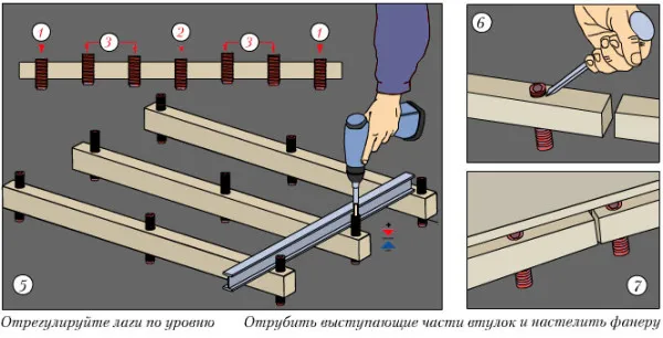 Укладка настила