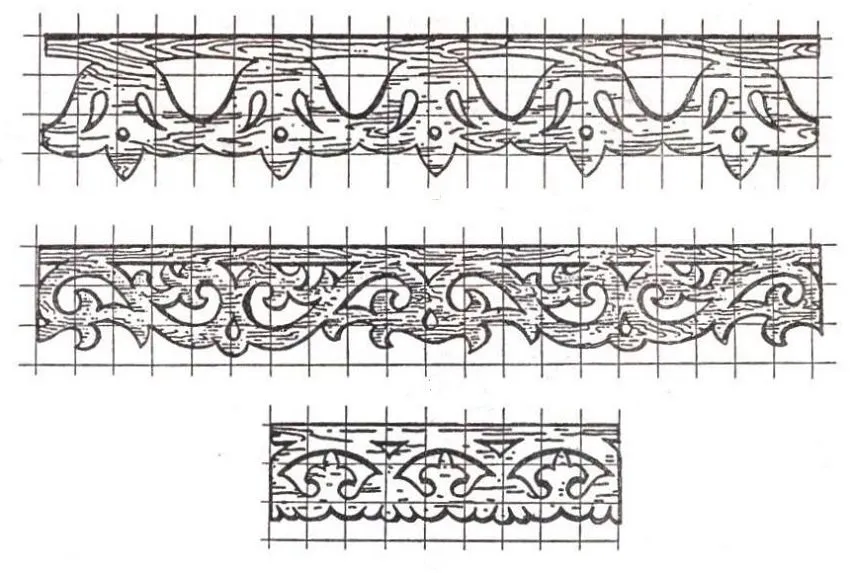 Шаблон резных наличников на окна