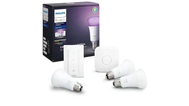 Philips Hue White and Color Ambiance Starter Kit. Фото: yandex.market.ru