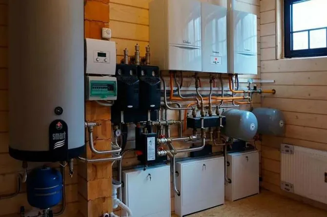 Обогрев газовым котлом
