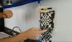 Использование трафарета
