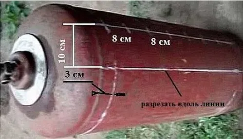 Разметка для дверцы