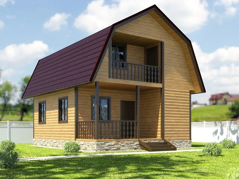 Каркасный дом 6x8 - КД 28 ... Каркасный дом 6x8 - КД 28 ...