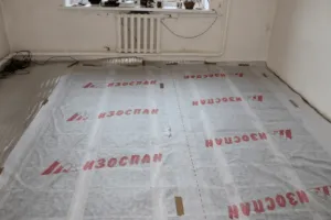 Утепление пола изоспаном