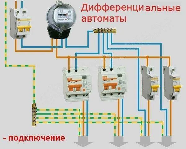 Как подключить дифференциальный автомат: возможные схемы подключения + пошаговая инструкция