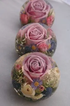 Pot Mason Diy, Mason Jar Crafts, Resin Flowers, Porcelain Flowers