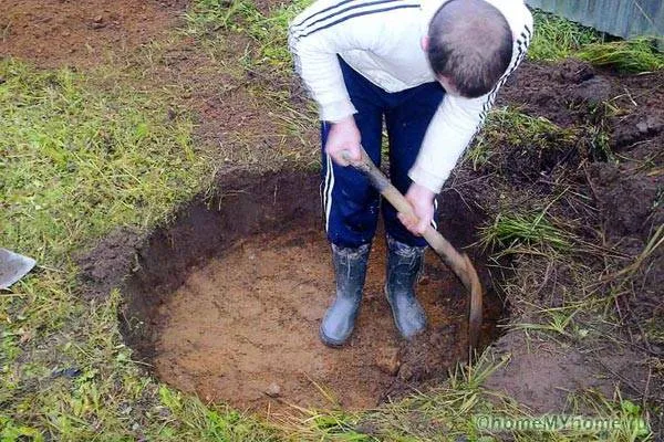 Разметка будущего колодца