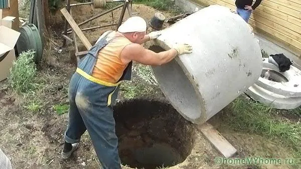 Установка первого кольца