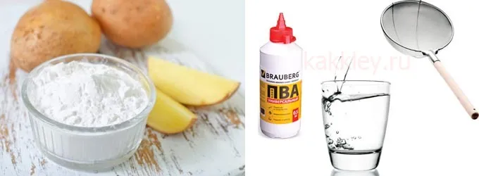 Как варить из крахмала клейстер