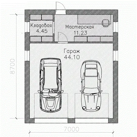 Проекты гаражей