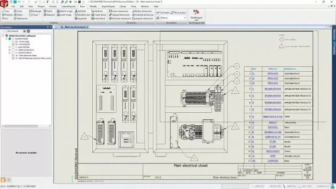 -электрические SolidWorks