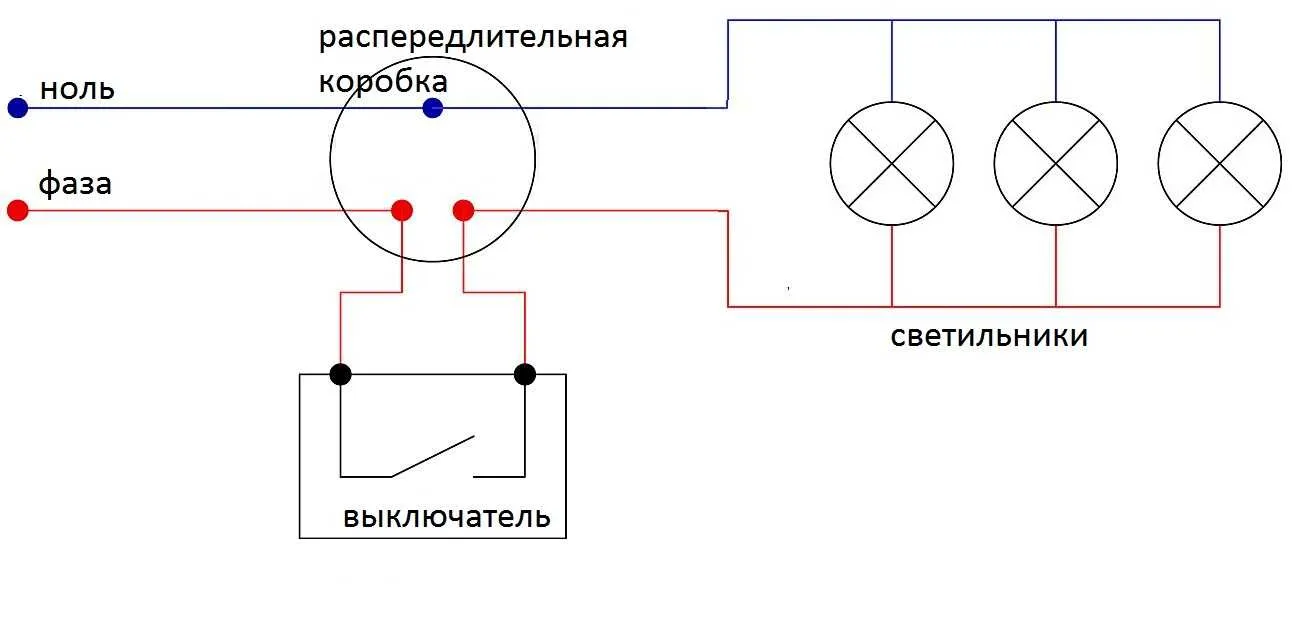 Как подключить точечные светильники параллельно