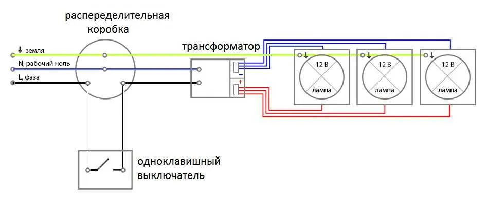 С трансформатором на 12 В