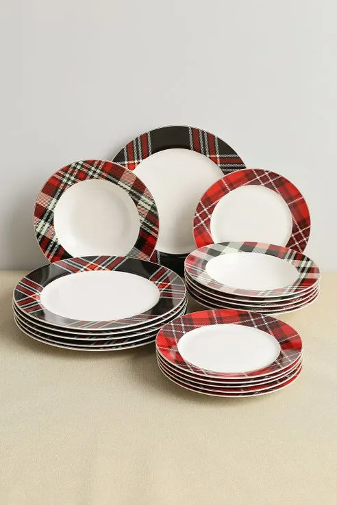 Столовый сервиз из 18 предметов Tartan Nbc COINCASA - 1