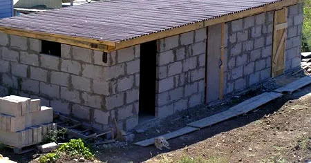 козлятник из газобетона 