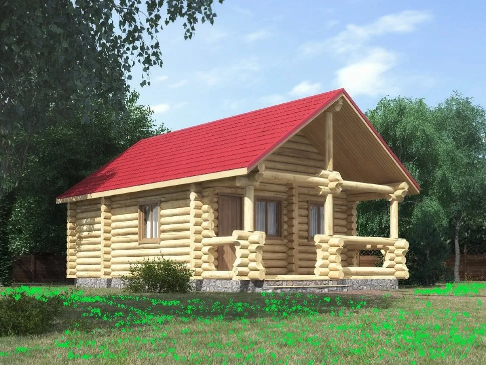 Баня из бревна 