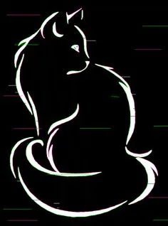 Silhouette Chat, Cat Outline, Cute Cat Tattoo, Cat Painting