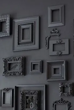 #ConvertToBlack Frame Decor, Diy Wall Decor, Living Room Designs, Living Room Decor, Staircase Wall Decor, Gothic Home Decor