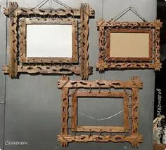Рамы для картин и фотографий из состаренного дерева. Сосна. Handmade Picture Frames, Barn Wood Picture Frames, Antique Picture Frames, Frame Crafts, Wood Crafts, House Numbers Diy, Driftwood Frame, Elegant Frame