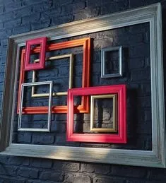 Frame Collage_ (2) Empty Frames Decor, Cozy Decor, Wall Art, Farmhouse Living Room Decor Ideas, Living Decor, Beach Decor Living Room, Gallery Wall Frames