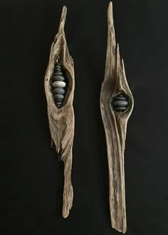 Driftwood Jewelry, Driftwood Wall Art, Driftwood Projects, Driftwood Sculpture, Driftwood Crafts, Sculpture Art, Driftwood Ideas, Painted Driftwood, Sculpture Projects