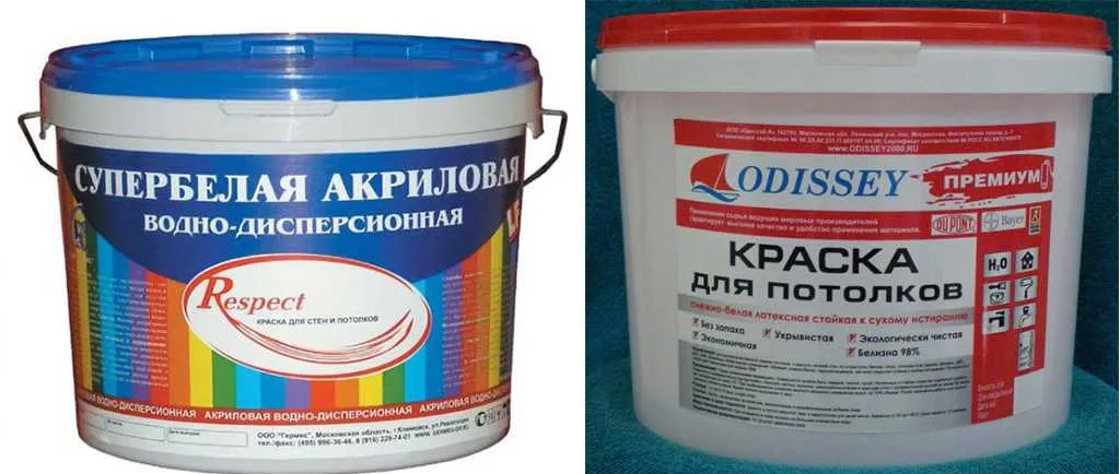 Акриловая краска для потолка