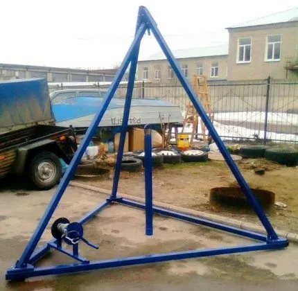 Установка для самостоятельного бурения желонкой Установка для бурения желонкой