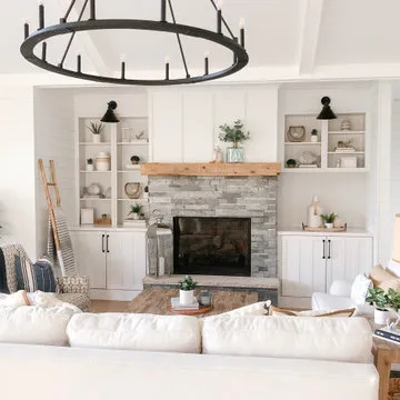 Beach Style Living Room
