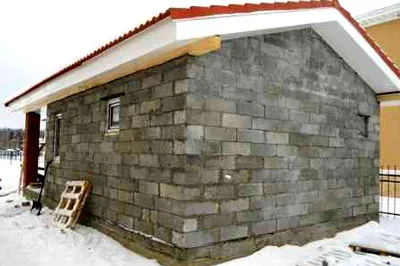 сарай из пеноблоков 