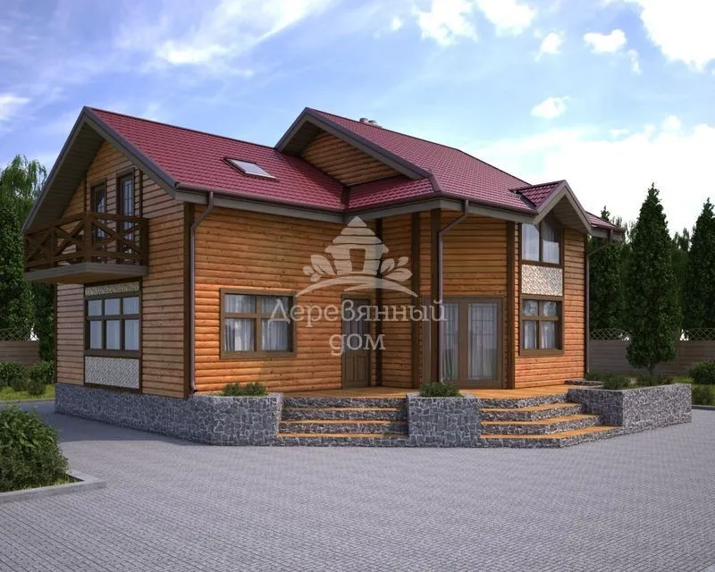Проект каркасного дома 10х12 Атаман с ...