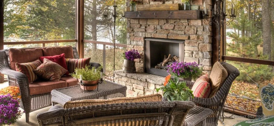 Дизайн маленькой веранды на даче ... Дизайн маленькой веранды на даче ...